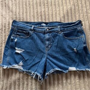 Old Navy Distressed Blue Denim Shorts